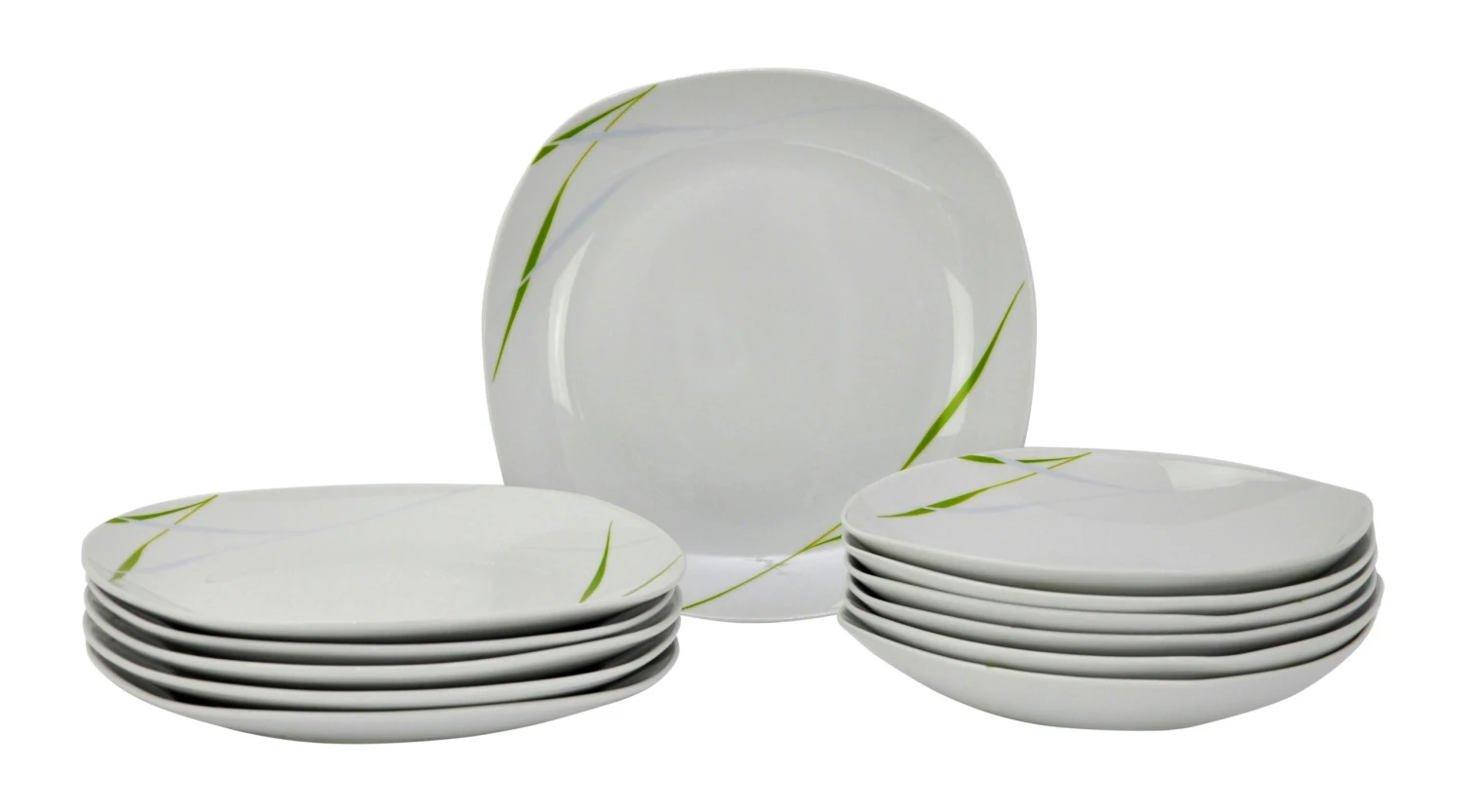 Kombiservice Aviva 30tlg. Weiß Mit Farbigem Dekor Für 6 Personen 5 Kombiservice Aviva 30tlg. Weiß Mit Farbigem Dekor Für 6 Personen – Bild 5