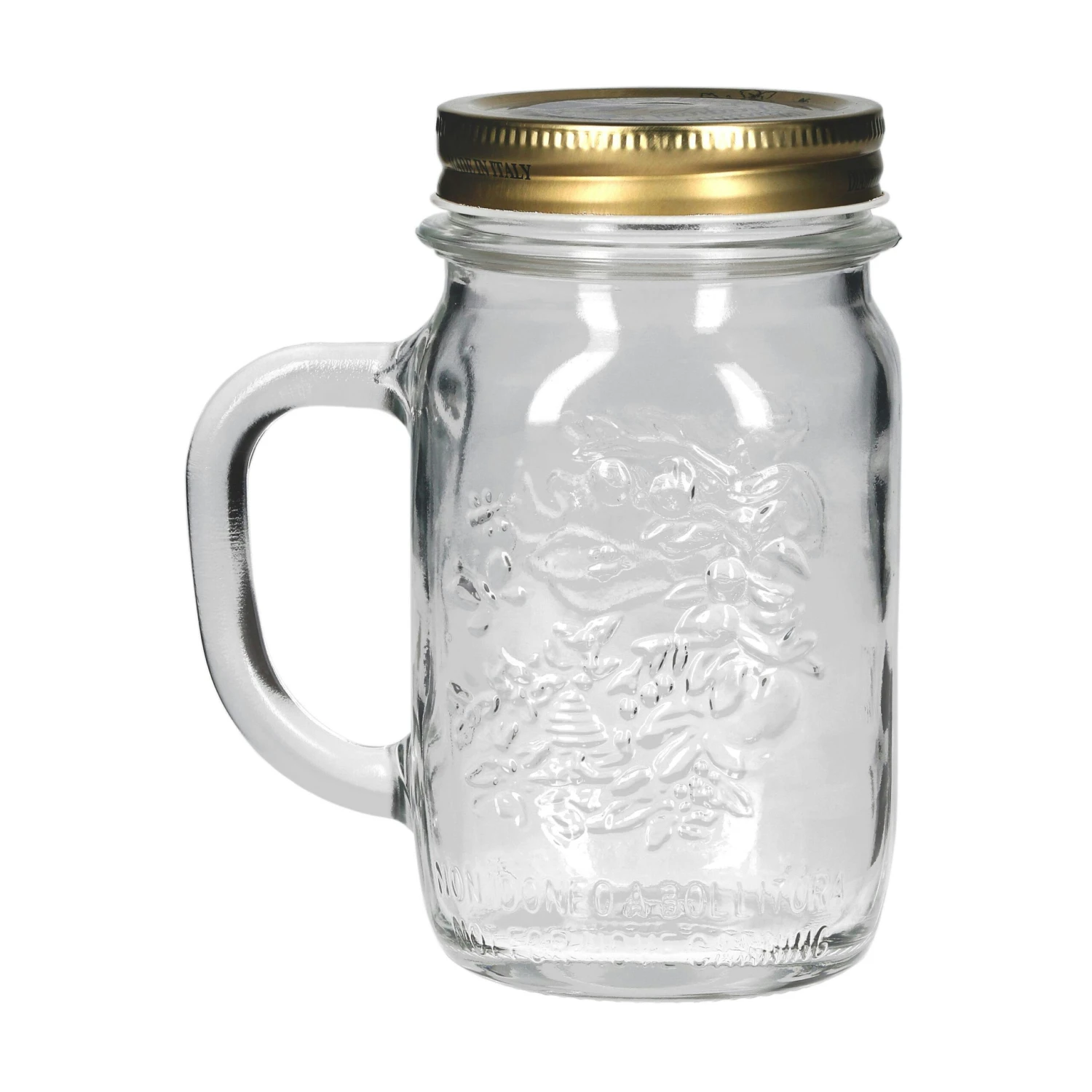 4er Set Trinkglas Mit Henkel Und Deckel Original Quattro Stagioni Glas 0,415L - Inkl. Bormioli Rezeptheft 7 4er Set Trinkglas Mit Henkel Und Deckel Original Quattro Stagioni Glas 0,415L - Inkl. Bormioli Rezeptheft – Bild 7