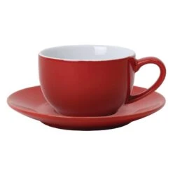 Olympia Cafe Untertassen Rot 15,8cm -Tischzauber Verkaufsgeschäft 028c1314 84b9 4b72 b637 e8e865ed2629