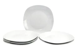 6er Set Kuchen-/Dessertteller Taipei Weiß Mit Schwarzen Linien -Tischzauber Verkaufsgeschäft 0e29bbaf 3adb 40a1 b521 4d9c4f2377ca