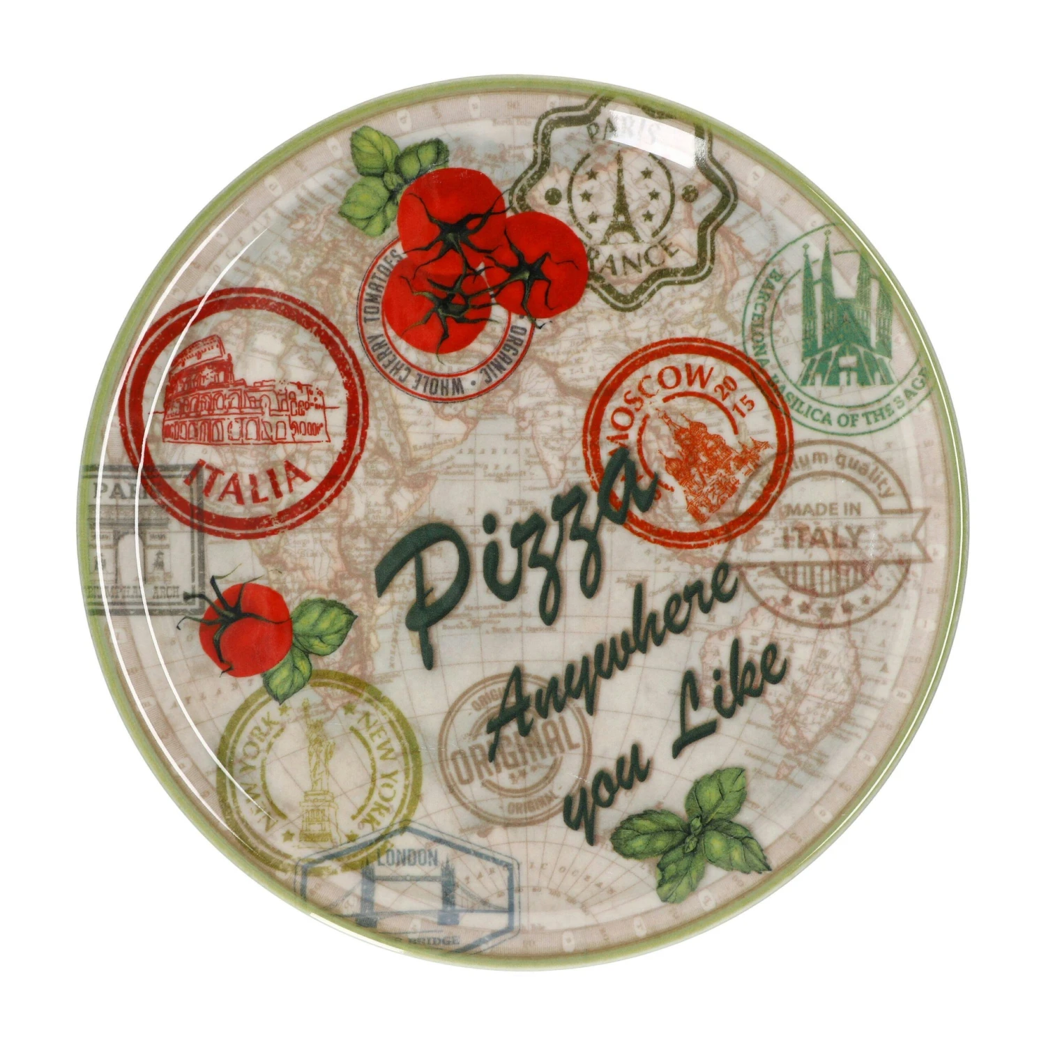 6er Set Pizzateller Charme Red + Charme Grün - Rom Rot + Moskau Grün - 31cm - 04019#ZCHAR + 04019#ZCHAV 7 6er Set Pizzateller Charme Red + Charme Grün - Rom Rot + Moskau Grün - 31cm - 04019#ZCHAR + 04019#ZCHAV – Bild 7