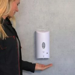 APS 98255 Desinfektionsspender -SPRAY- 13,5 X 12,5 Cm, H: 26 Cm -Tischzauber Verkaufsgeschäft 2236ad55 ada0 43ad aae5 4929107c491d