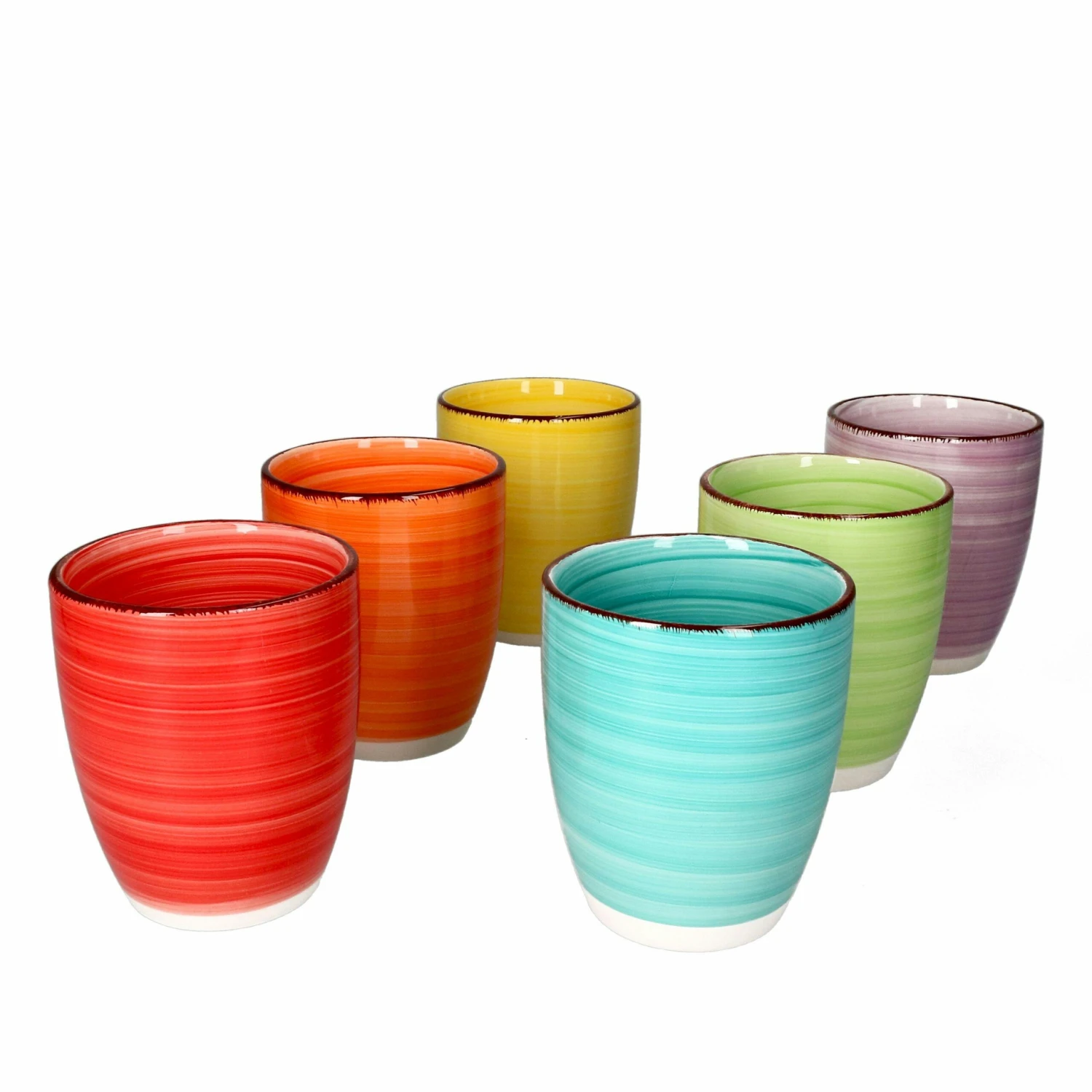 6er Set Kaffeebecher Rimini 300ml Bunt 4 6er Set Kaffeebecher Rimini 300ml Bunt – Bild 4