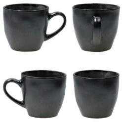 18tlg. Kaffeeservice Zakynthos Reactive Glaze Grey Black - 24328312 -Tischzauber Verkaufsgeschäft 42dfb55a 48a3 4009 864b 2ec94f529c26