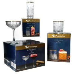 12 Tlg Timeless Golden Touch Gläser Set - 4320290