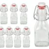 8er Set Glasflaschen Serie Swing Mit Bügelverschluss 125ml