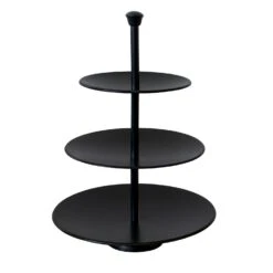 Etagere 3 Ebenen Ø25/20,5/16,5xH36,5cm Metall Schwarz -Tischzauber Verkaufsgeschäft 5a0e17f7 672a 4c1b 8a80 72f272b03746