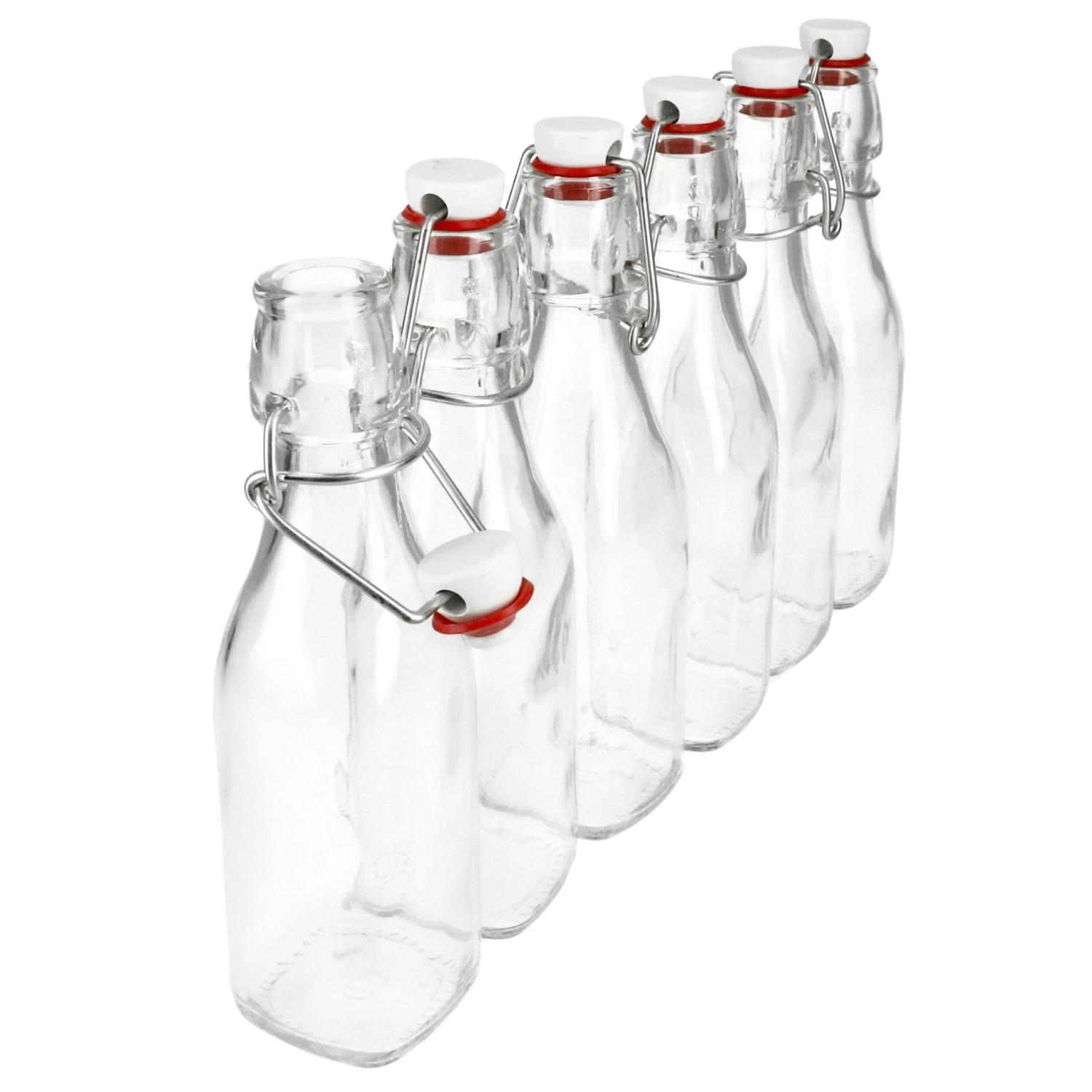 4er Set Glasflaschen Serie Swing Mit Bügelverschluss 0,25 Liter 2 4er Set Glasflaschen Serie Swing Mit Bügelverschluss 0,25 Liter – Bild 2