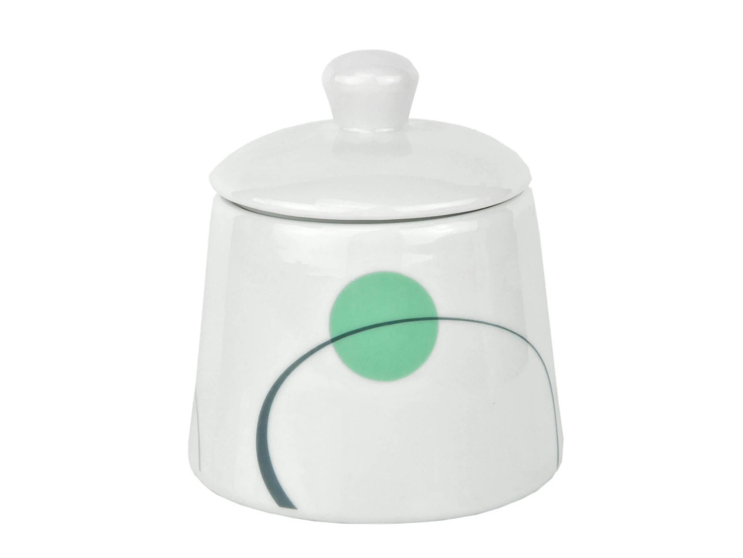 Zuckerdose Phönix 300ml Porzellan Weiß Mit Dekor 2 Zuckerdose Phönix 300ml Porzellan Weiß Mit Dekor – Bild 2