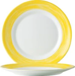 ARCOROC Brush Yellow Teller Flach 25,4cm * 6er