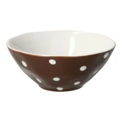 9tlg Set 6x Müslischale + Salatschüsel 24cm + Salz & Pfeffer Braun Weiß Gepunktet -Tischzauber Verkaufsgeschäft a0146a93 c29f 44e9 b9df ba08771574c7