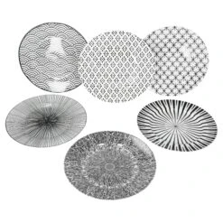 6er Set Kuchen-/Dessertteller Taipei Weiß Mit Schwarzen Linien -Tischzauber Verkaufsgeschäft a59befa9 b5fe 44e0 ae3f ffe43e38532f