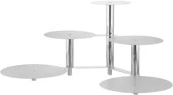 1 X SCHNEIDER Etagen-Tortenständer, Alu 3 -teilig / -floors