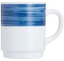 12x Kaffeeobertasse 0,19 L Aus Opalglas Form BRUSH - Darkblue / Dunkelblau Von Arcoroc 4 12x Kaffeeobertasse 0,19 L Aus Opalglas Form BRUSH - Darkblue / Dunkelblau Von Arcoroc – Bild 4