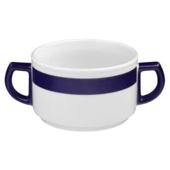 6 X Seltmann Obere Zur Suppentasse 0,35 L, Form: Vitalis, Dekor: 34927 Grünes Band -Tischzauber Verkaufsgeschäft cb284c81 6668 44de 9431 1d1a7753cfcd