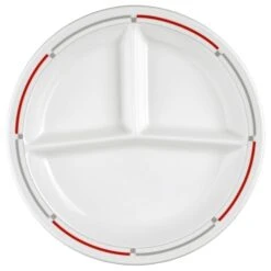 2 X Seltmann V219 IM_Platte Rund 3 Tlg. 25,5 Cm, Form: Vitalis, Dekor: 34688 Rote Lanzen -Tischzauber Verkaufsgeschäft d140eaa3 af40 4e5e 8961 c69d533c5ff7