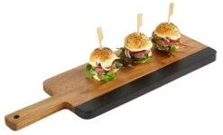 APS Servierbrett/Speisenbrett -AKAZIE SCHIEFER-30,5 X 13 Cm, H: 1,5 Cm