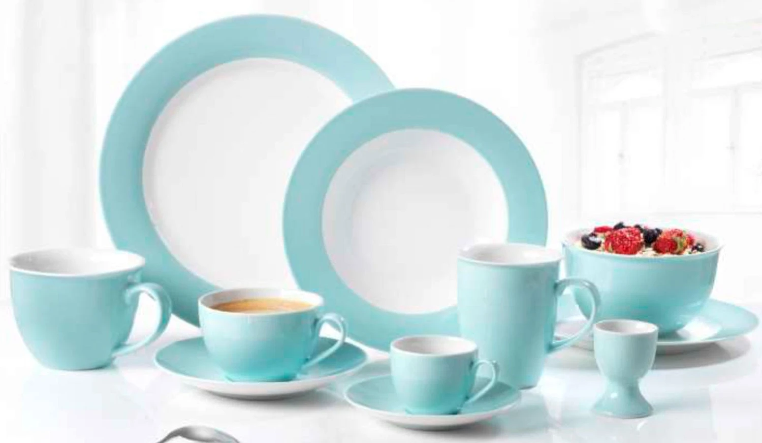 Ritzenhoff & Breker DOPPIO Kaffeeuntertasse 16 Cm Türkis 6er Set - A 6 Ritzenhoff & Breker DOPPIO Kaffeeuntertasse 16 Cm Türkis 6er Set - A – Bild 6