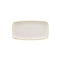 12 X Platte Eckig 29,5x15cm STONECAST Barley White