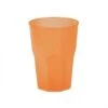 Mehrweg-Cocktailglas Orange-gefrostet 420ml Aus Plastik, 6 Stück - Mank