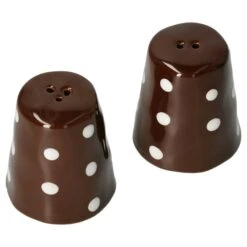 9tlg Set 6x Müslischale + Salatschüsel 24cm + Salz & Pfeffer Braun Weiß Gepunktet -Tischzauber Verkaufsgeschäft f55b0b89 f10a 4c6e 9b2b 390d34f48cbf